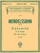 Concerto #2 D Minor by Mendelssohn Felix - Ruthardt A - for 2 Piano 4 Hands