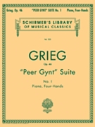 Peer Gynt Pt 1 Opus 46 by Grieg Edvard for 1 Piano 4 Hands
