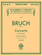 Concerto In G Minor Opus 26 by Bruch Max - Schradieck Henry - for Violin and Piano