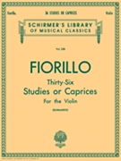 36 Studies Or Caprices by Fiorillo Federigo - Schradieck Henri - for Violin Method