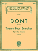 24 Exercises Opus 37 by Dont - Svecenski Louis - for Violin Method