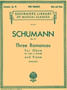 3 Romances Opus 94 by Schumann Robert - Schradieck Henri - for Oboe and Piano