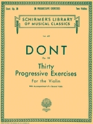 30 Progressive Exercises Opus 38 by Dont for Violin Method