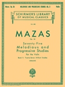 75 Melodious & Progressive Studies Opus 36 by Mazas / Herrmann for Violin Method (Book 2)