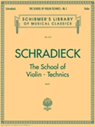 School Of Violin Technics Bk 1 by Schradieck Henry for Violin Method (Book 1)