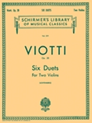 6 Duets Opus 20 by Viotti Giovanni Battista for Violin Duet