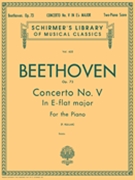 Concerto #5 Opus 73 E-flat Major Emperor by Beethoven Ludwig van - Kullak - for 2 Piano 4 Hands