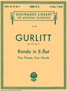Rondo In E Flat Opus 175 #2 by Gurlitt Cornelius for 2 Piano 4 Hands