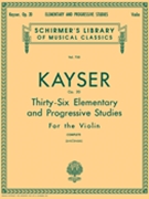 36 Elementary & Progressive Studies Opus 20 by Kayser and Svencenski for Violin Method (Complete)