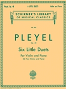 6 Little Duets Opus 48 by Pleyel Ignaz Joseph for Violin Duet