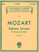 18 Sonatas by Mozart Wolfgang Amadeus - Schradieck Henri - for Violin and Piano