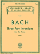 Inventions 3-part by Bach Johann Sebastian - Czerny - for Piano