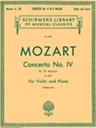 Concerto #4 In D Major K218 by Mozart Wolfgang Amadeus - Herrmann Eduard - for Violin and Piano