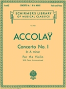Concerto #1 In A Minor by Accolay Jean Baptiste - Schill Otto - for Violin and Piano