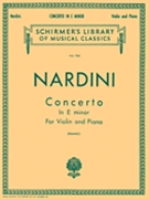 Concerto In E Minor by Nardini Pietro - Franko Sam - for Violin and Piano