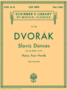 Slavonic Dances Opus 46 Bk 1 & 2 by Dvorak Antonin for 1 Piano 4 Hands