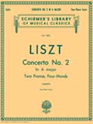 Concerto #2 A Major by Liszt Franz - Joseffy - for 2 Piano 4 Hands