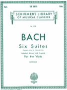 6 Suites by Bach Johann Sebastian - Svecenski Louis - for Viola