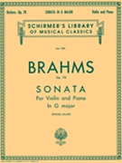 Sonata In G Major Opus 78 by Brahms Johannes - Kneisel/bauer - for Violin and Piano