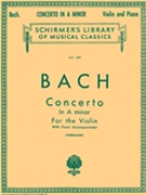 Concerto In A Minor by Bach Johann Sebastian - Herrmann Eduard - for Violin and Piano