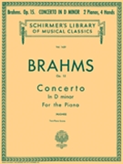 Concerto #1 Opus 15 D Minor by Brahms Johannes - Hughes - for 2 Piano 4 Hands