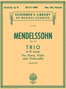 Trio In D Minor Opus 49 by Mendelssohn Felix for Piano Trio