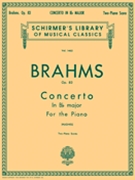 Concerto #2 Opus 83 B Flat by Brahms Johannes - Hughes - for 2 Piano 4 Hands