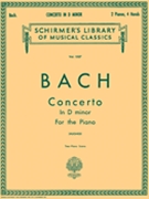 Concerto In D Minor by Bach Johann Sebastian - Hughes - for 2 Piano 4 Hands
