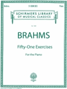51 Exercises by Brahms Johannes for Piano