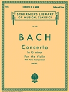 Concerto In G Minor by Bach Johann Sebastian for Violin and Piano