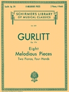 Eight Melodious Pieces Opus 174 by Gurlitt Cornelius for 2 Piano 4 Hands