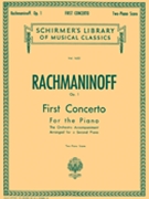 Concerto #1 Opus 1 F# Minor by Rachmaninoff Sergei for 2 Piano 4 Hands