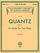 6 Duets For 2 Flutes by Quantz Johann Joachim for Flute Duet