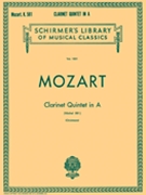 Clarinet Quintet In A by Mozart Wolfgang Amadeus for Str Quartet
