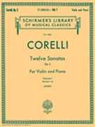 12 Sonatas Opus 5 Volume 1 #1-6 by Corelli Arcangelo - Jensen - for Violin and Piano