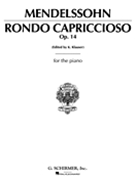 Rondo Capriccioso Opus 14 by Mendelssohn Felix - Klauser - for Piano