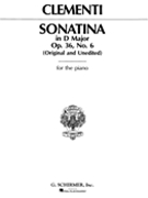 Sonatina Opus 36 #6 D Major by Clementi Muzio for Piano