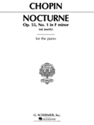 Nocturne Opus 55 #1 F Minor by Chopin Frederic for Piano