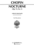 Nocturne Opus 72 #1 E Minor by Chopin Frederic - Joseffy - for Piano