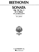 Sonata Opus 10 #1 C Minor by Beethoven Ludwig van - Von Bulow and Lebert - for Piano