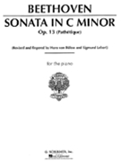 Sonata Opus 13 C Minor Pathetique by Beethoven Ludwig van - Von Bulow and Lebert - for Piano