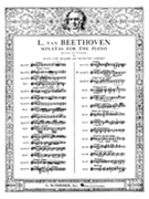 Sonata Opus 49 #1 G Minor by Beethoven Ludwig van - Von Bulow and Lebert - for Piano