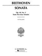 Sonata Opus 49 #2 G Major by Beethoven Ludwig van - Von Bulow - for Piano