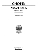 Mazurka Opus 17 #4 A Minor by Chopin Frederic - Joseffy - for Piano