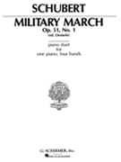 Military March Opus 51 #1 by Schubert - Oesterle - for 1 Piano 4 Hands