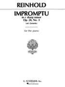 Impromptu Opus 28 #3 C-sharp Minor by Reinhold Hugo for Piano