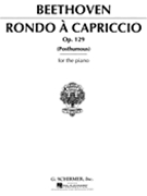 Rondo A Capriccio Opus 129 by Beethoven Ludwig van - Hertzmann - for Piano