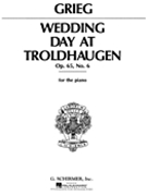 Wedding Day At Troldhaugen by Grieg Edvard for Piano