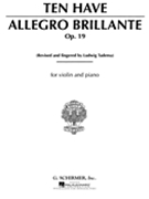 Allegro Brillante Op. 19 by Have Willem Ten for Violin