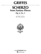 Scherzo Opus 6 #3 by Griffes Charles Tomlinson for Piano